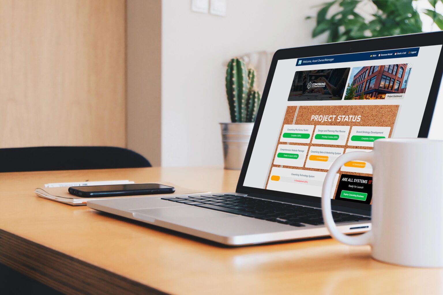 Modern flexible office space successfully launched via turnkey development